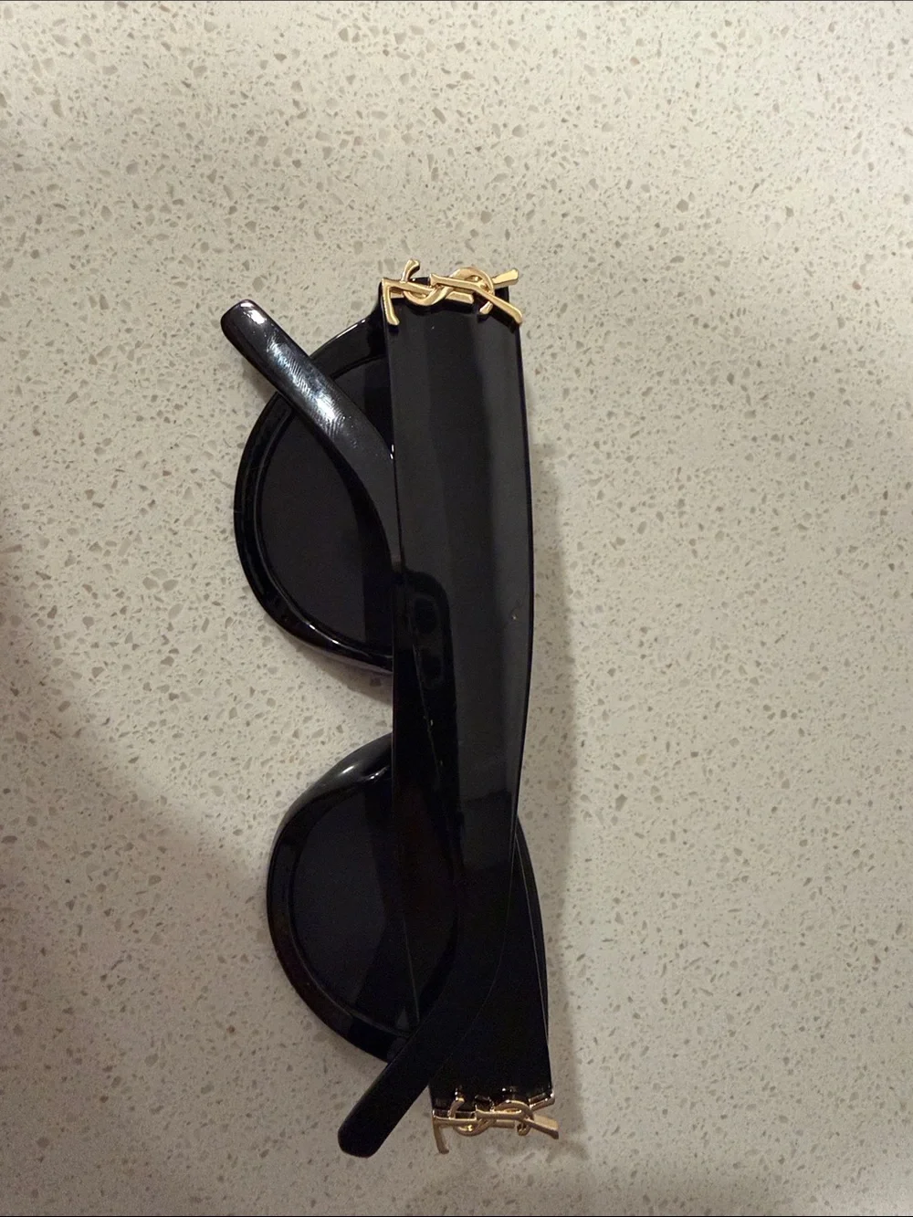 Saint Laurent Oversized Black Cat-Eye Sunglasses